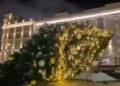 У Москві впала новорічна ялинка