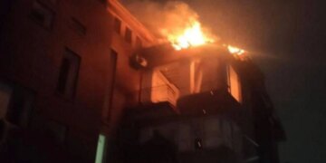 російська атака дронами на Київ: пошкоджено багатоповерхівки, є постраждалі