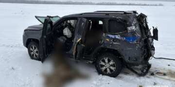 Російський безпілотник атакував авто "Білих Янголів" на Харківщині, загинули двоє поліцейських