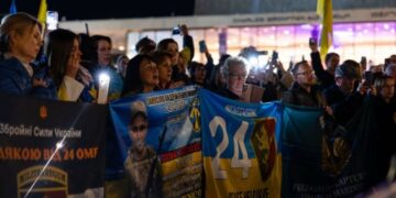 У Тель-Авіві відбувся  вечір єдності та пам’яті до роковин вторгнення РФ в Україну