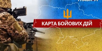 Карта бойових дій в Україні станом на 24 березня 2026 року
