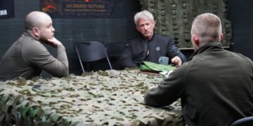 Шон Пенн відвідав бійців 3-ї бригади «Спартан»
