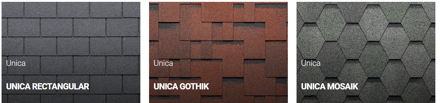 Лінійка Unica: бітумна черепиця для тих, хто хоче дах з характером