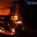 У Запоріжжі після атаки РФ палає автостоянка (фото)