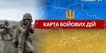 Карта бойових дій в Україні станом на 17 квітня 2026 року