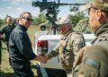 Пісторіус відвідав позиції української ППО, ознайомився із засобами протидії "шахедам"