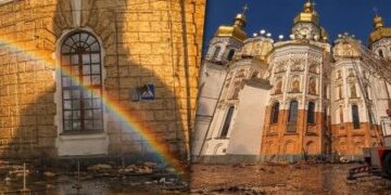 У Києві триває відновлення Лаври після атаки дрона: як рятують Свято-Успенський собор