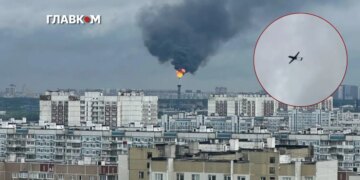 Москву атакують дрони: під ударом найбільший НПЗ російської столиці (відео)