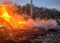 На Харківщині в результаті атаки російських дронів сталася пожежа на території підприємства