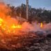 На Харківщині в результаті атаки російських дронів сталася пожежа на території підприємства
