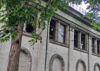 На ВДНГ показали пошкодження після російського удару по Києву