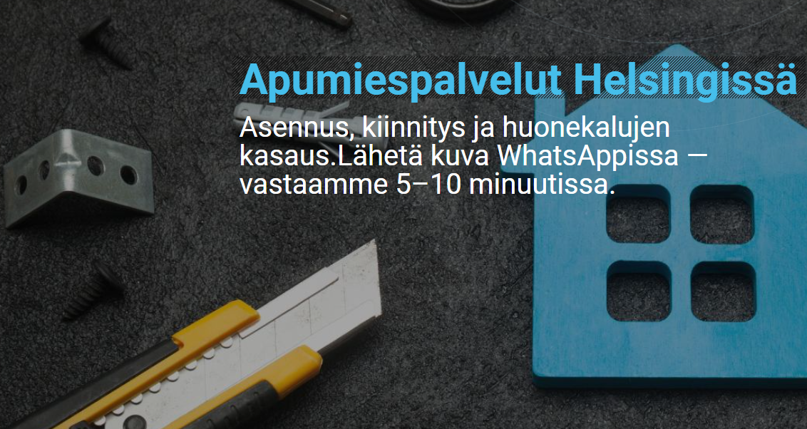 Fixmate.fi Services in Helsinki. Reliable Help for Home Repairs and Moving