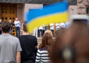 Подія, що передувала Незалежності: у Києві відзначили річницю підняття прапора