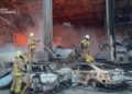 На Київщині локалізували пожежу, спричинену російською атакою