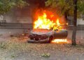 Окупанти атакували дроном авто іноземних журналістів у Слов’янську (фото)