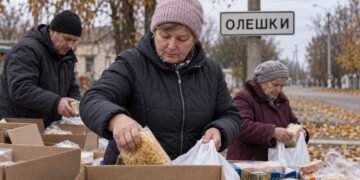 Мешканцям Олешок доставили ще 4 тонни гуманітарної допомоги