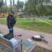 Уламки посеред парку та вогонь біля осель: російська атака травмувала трьох жінок у Києві
