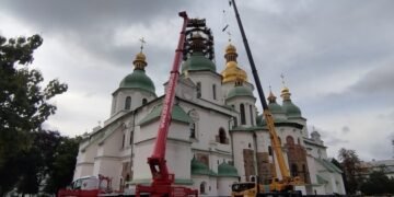 У Києві розпочали ремонт куполу Софійського собору